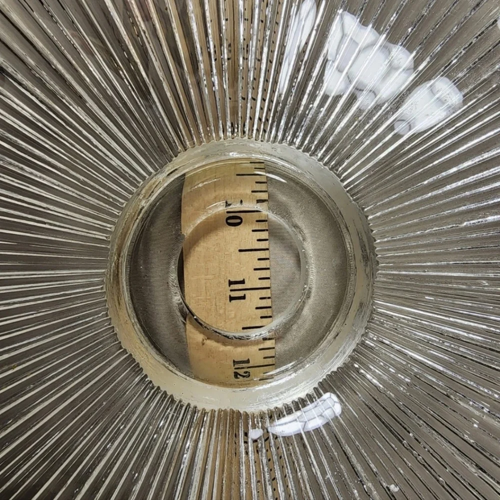 Antique Art Deco Ice Crystal Glass Static Ceiling Light Shade